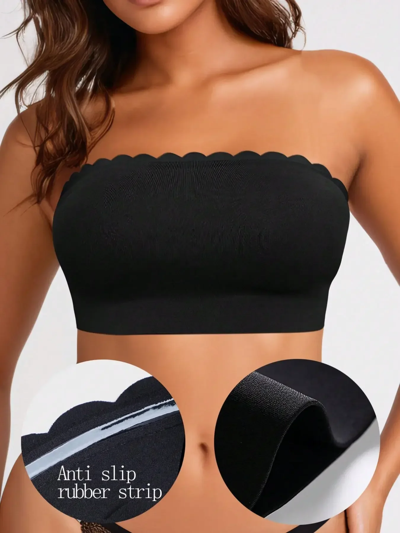 Bralette Wireless Soft - Dames strapless bh, naadloze bandeau-bh, casual