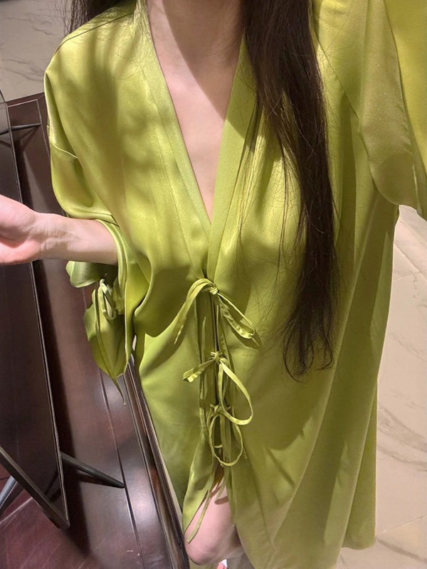 Robe Silk Women - Lichtgewicht open vest met lange mouwen