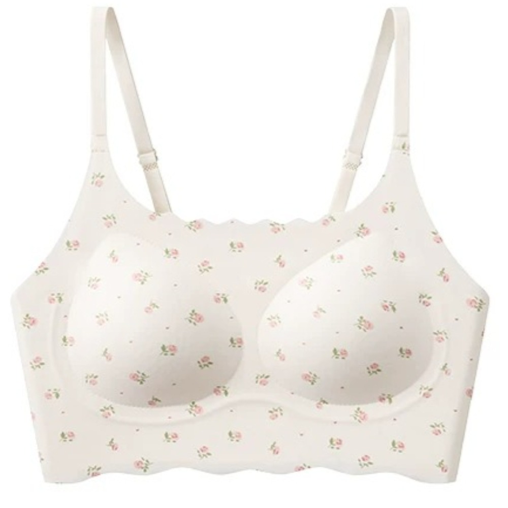 Bralette Wireless Soft - Schattige Bloemige Strikje Puberteit Trainingsbeha voor