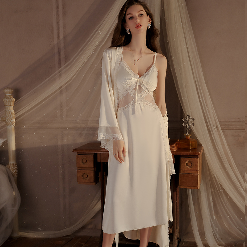 Dames nachthemd in Franse roma - Robe Silk Women recensie en prijs